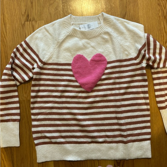 Striped Heart Sweater- NWT - Picture 3 of 6